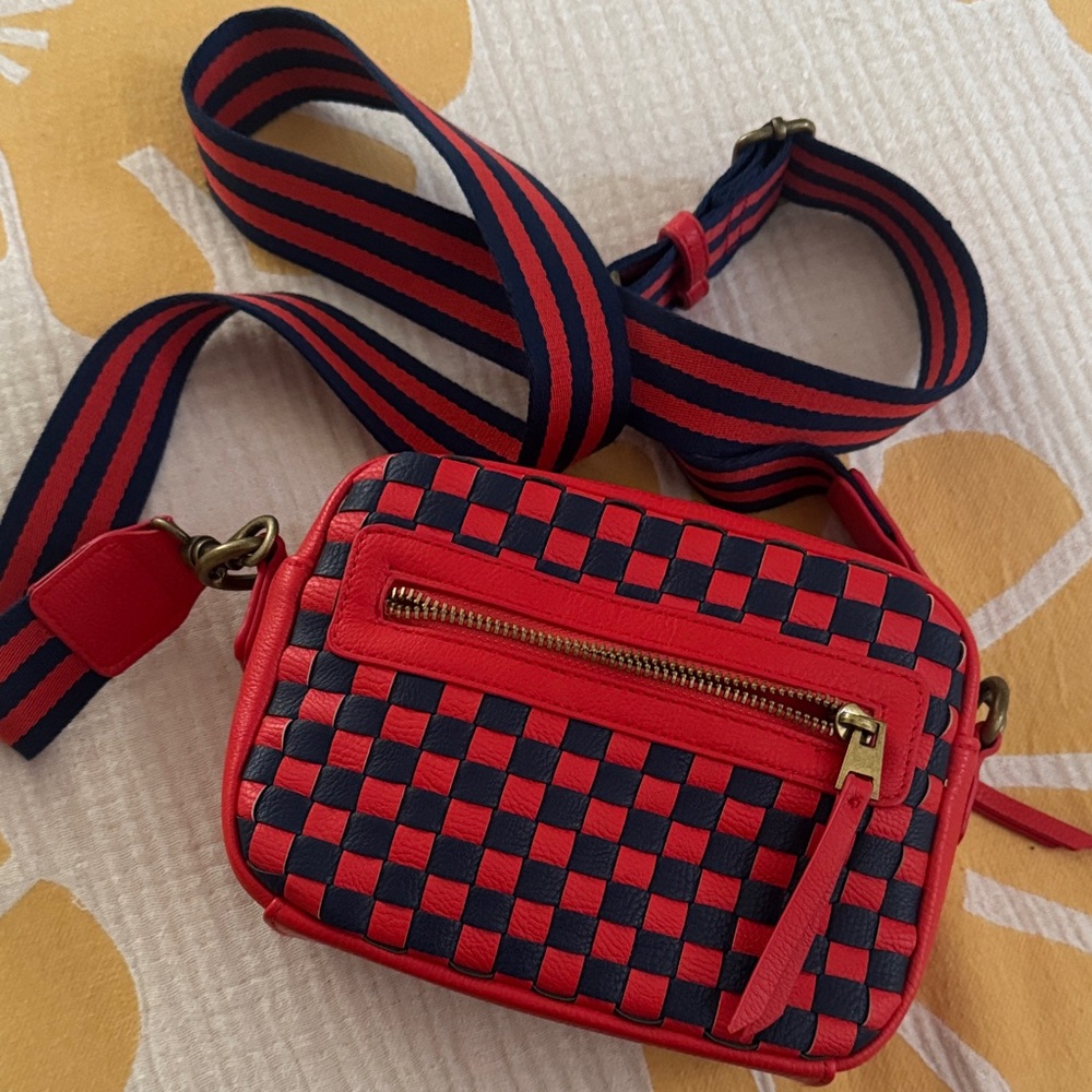Universal Thread Red And Blue Checkered Crossbody… - image 5